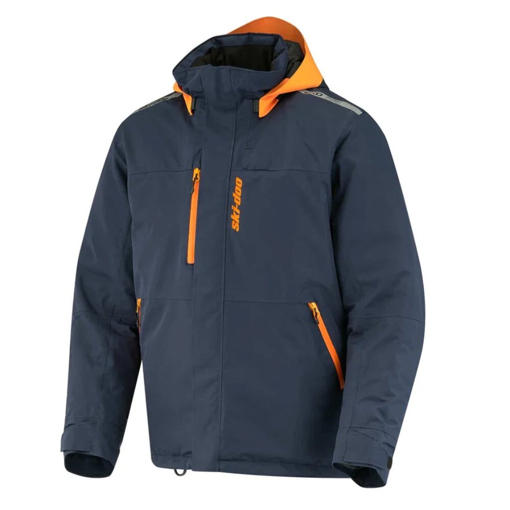 NWT Ski-Doo Men's Vasa+ Jacket Snowmobile Ski Jacket Dark Navy Size L $399 FLH76